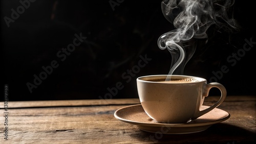 cup of coffee with smoke