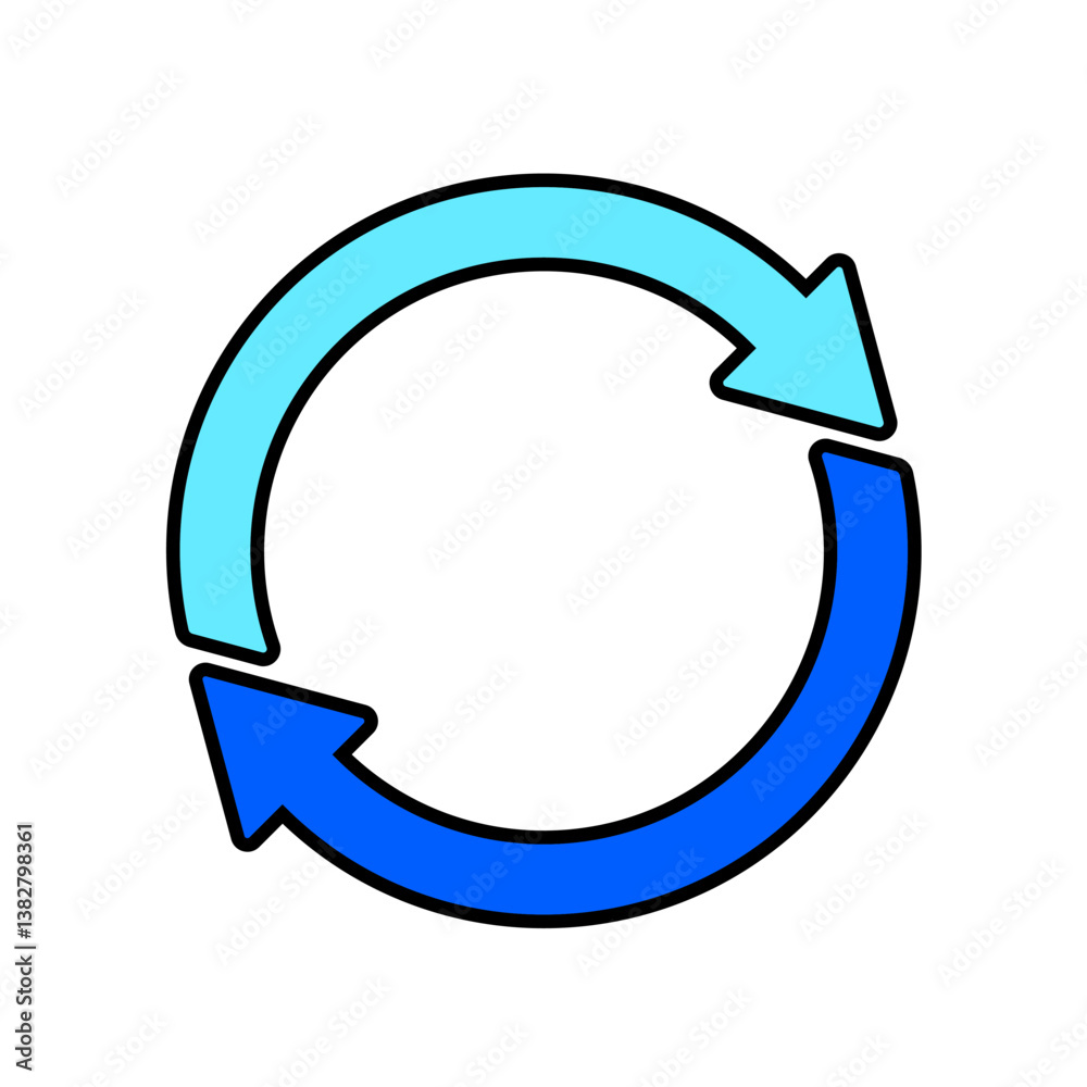 Icon a repeat, isolated against a clean background. Icon a repeat, isolated against a clean background.