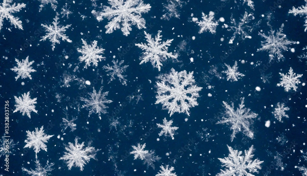 Snowflake Pattern Wallpaper Winter Concept Blue Background Snowflake Pattern Wallpaper Winter Concept Blue Background