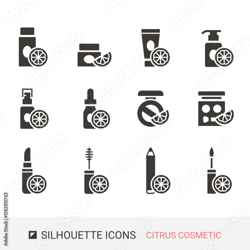 商品アイコン　シトラス　コスメ　シルエットアイコン