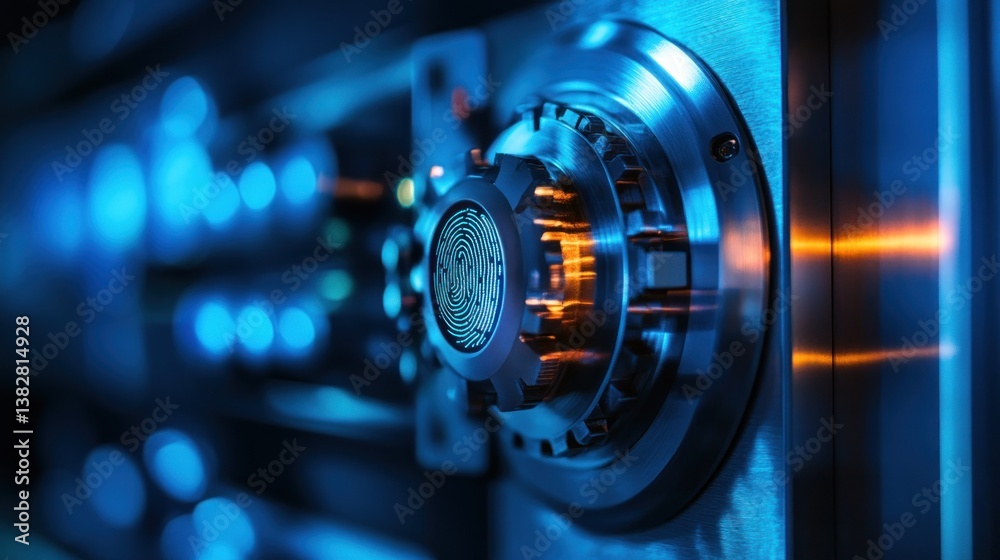 Opening a Safe with Biometric Fingerprint Scan for Secure Storage