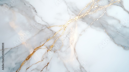 Elegant marble surface with gold veining showcasing luxurious design suitable for various interiors
