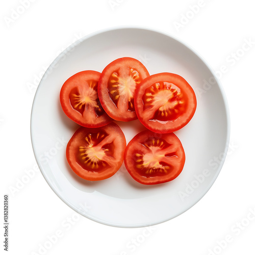  A group of juicy, ripe tomato with vibrant red color and smooth skin, fresh and appetizing
