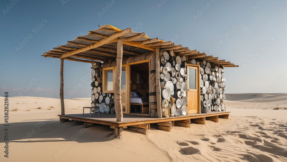 Fototapeta premium lifeguard hut on the beach