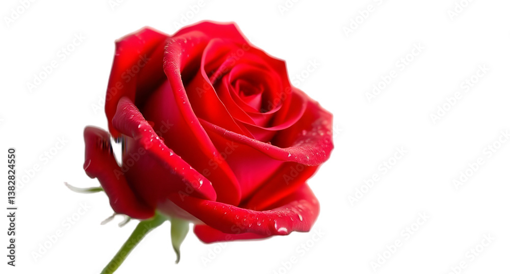 Fototapeta premium Single Pink Rose Blossom