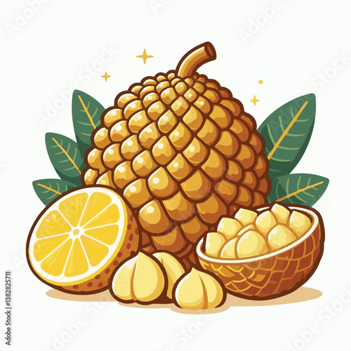 fresh, cempedak, food, yellow, fruit, asian, ingredient, exotic, raw, sweet, tropical fruit, tropical, tasty, foodstuffs, fruit flesh, nature, uncooked, healthy, delicious, produce, piece, background,