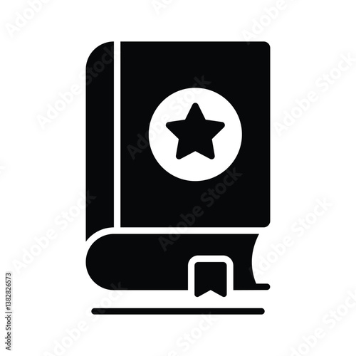 Get this amazing glyph style icon of religious book