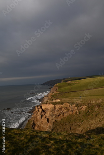 the view from the north cornwall coast path just north of bude