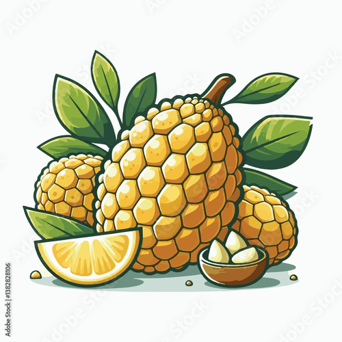fresh, cempedak, food, yellow, fruit, asian, ingredient, exotic, raw, sweet, tropical fruit, tropical, tasty, foodstuffs, fruit flesh, nature, uncooked, healthy, delicious, produce, piece, background,