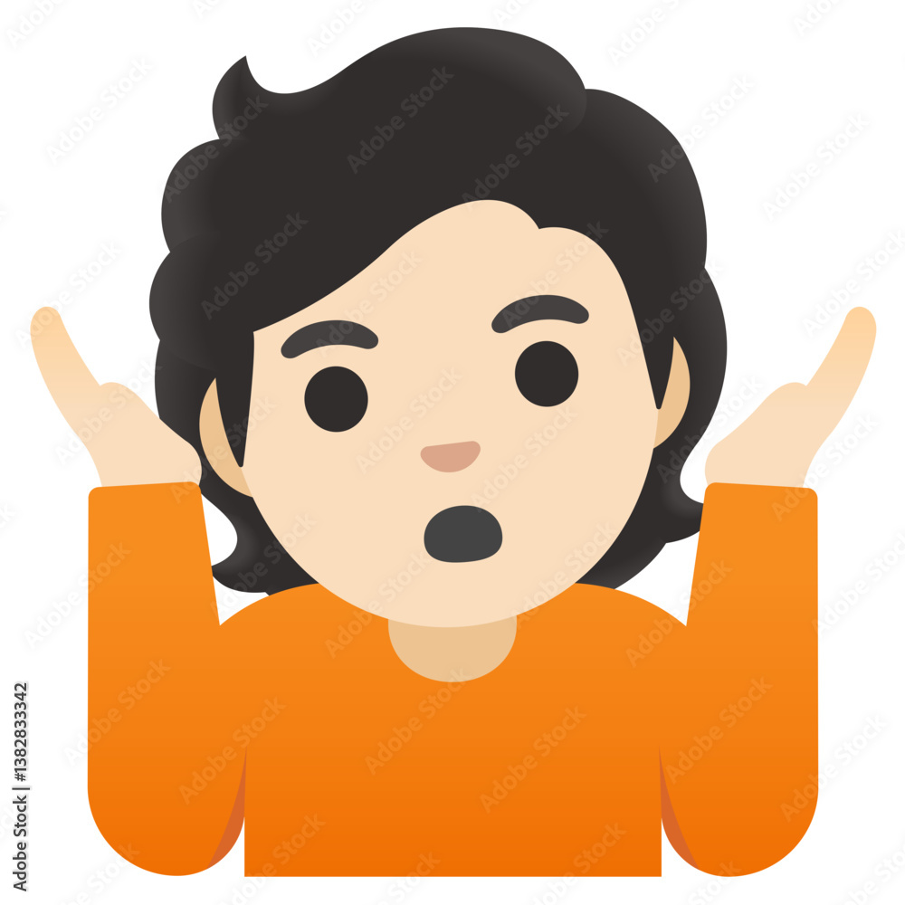 Fototapeta premium Shrugging Person