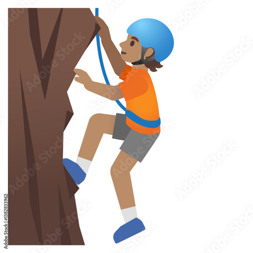 Woman Rock Climbing
