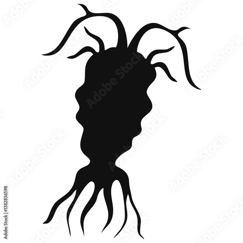 Copepod Microorganism silhouette Illustration