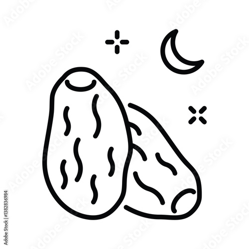 Grab this handy line icon depicting sweet dates