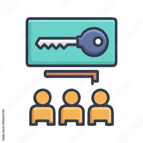 Wallpaper Mural  Classroom Key Icon Torontodigital.ca