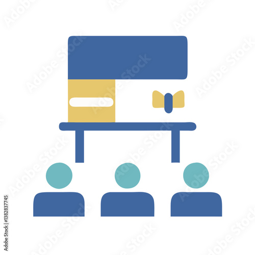  Dynamic Classroom Setup Concept Icon