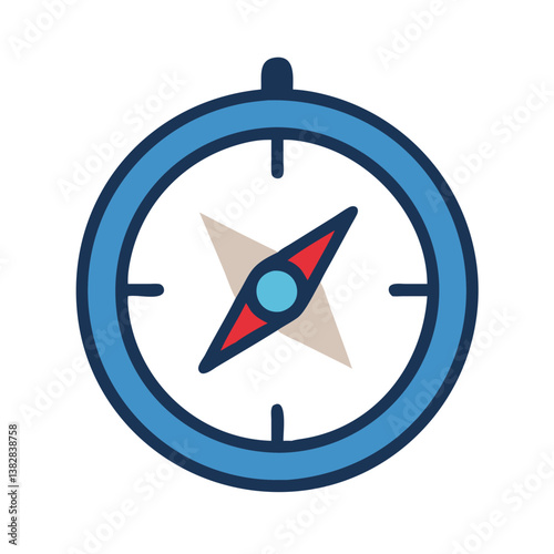  Artistic Compass Design Concept Icon