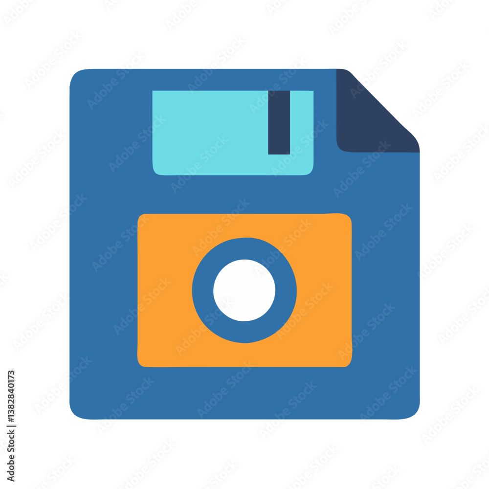 Educational Diskette Icon Educational Diskette Icon