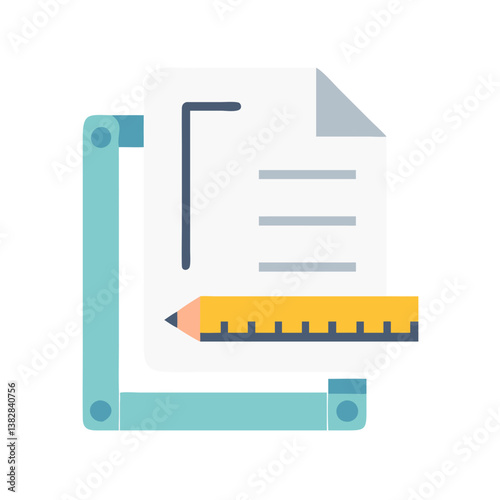  Drafting Paper Icon for Design
