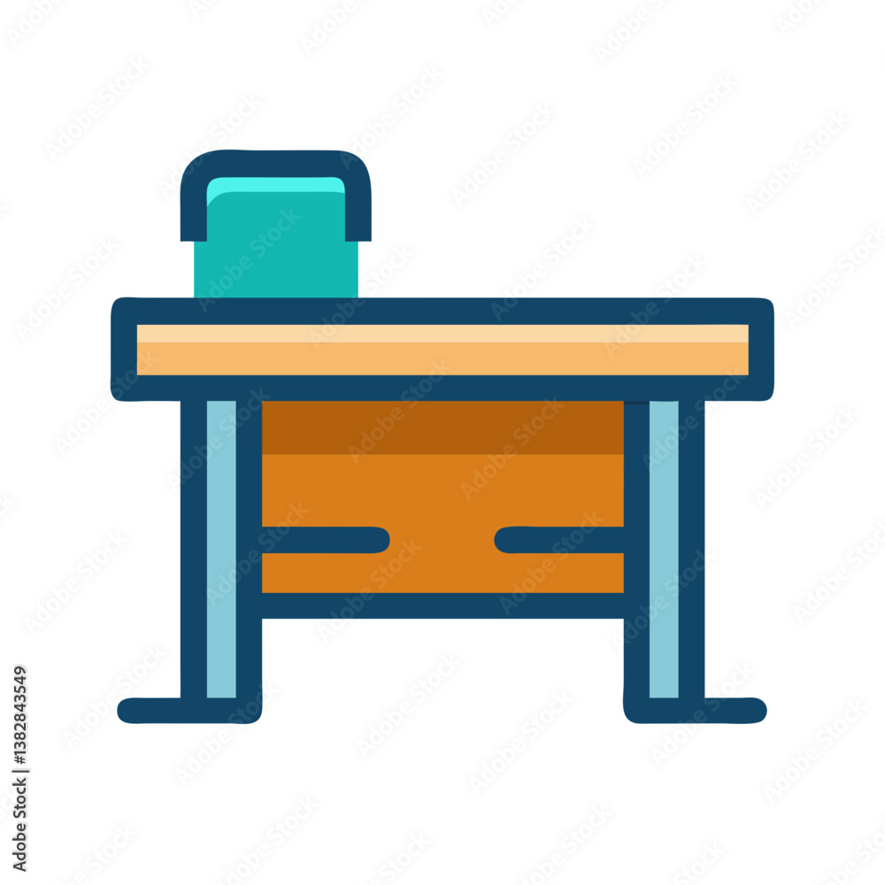 Exam Desk Icon for Testing Exam Desk Icon for Testing