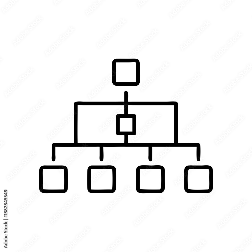 Flowchart diagram design with structural elements Flowchart diagram design with structural elements