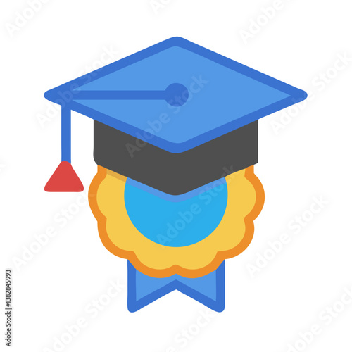  Educational Graduation Badge Icon