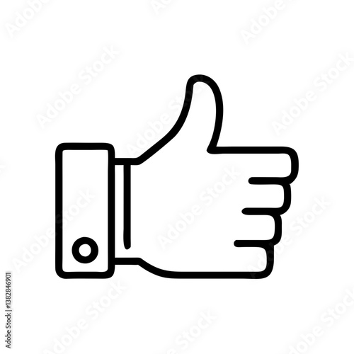 Hand showing thumbs up sign