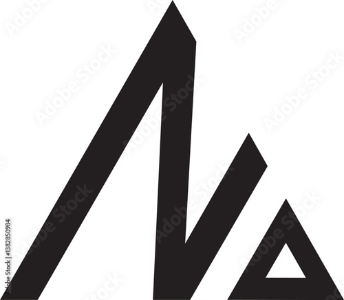 N Triangle shape logo.eps
