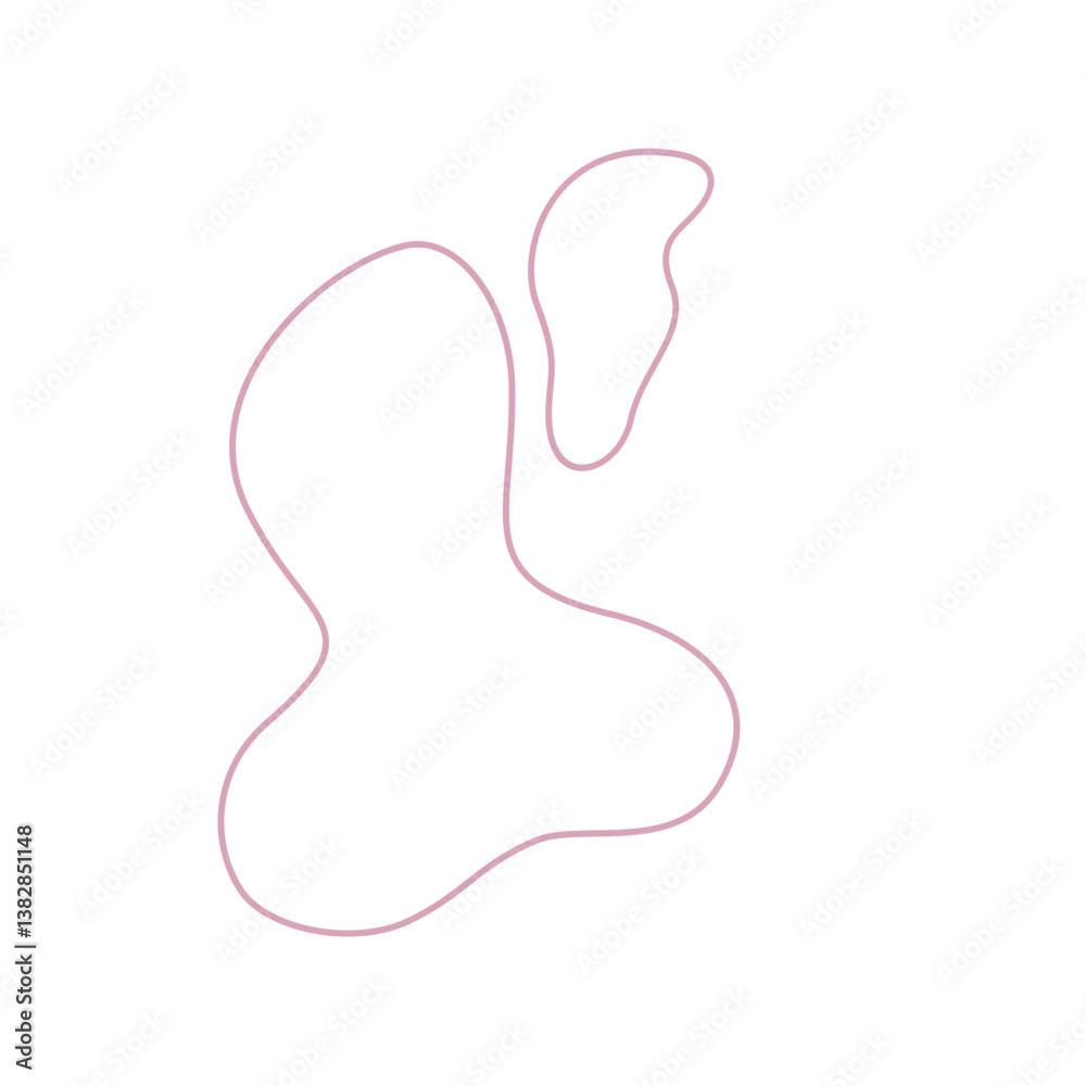 abstrack pink shape line abstrack pink shape line