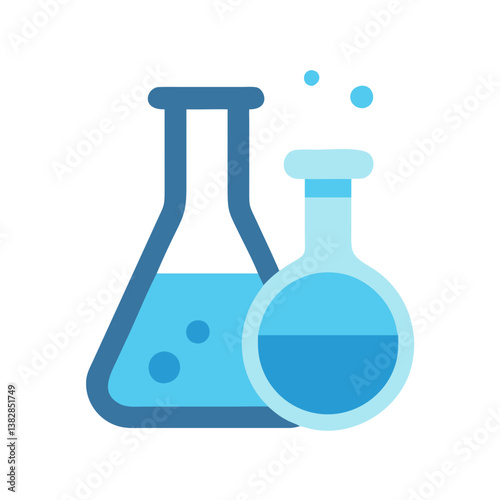  Laboratory Glassware Icon Design