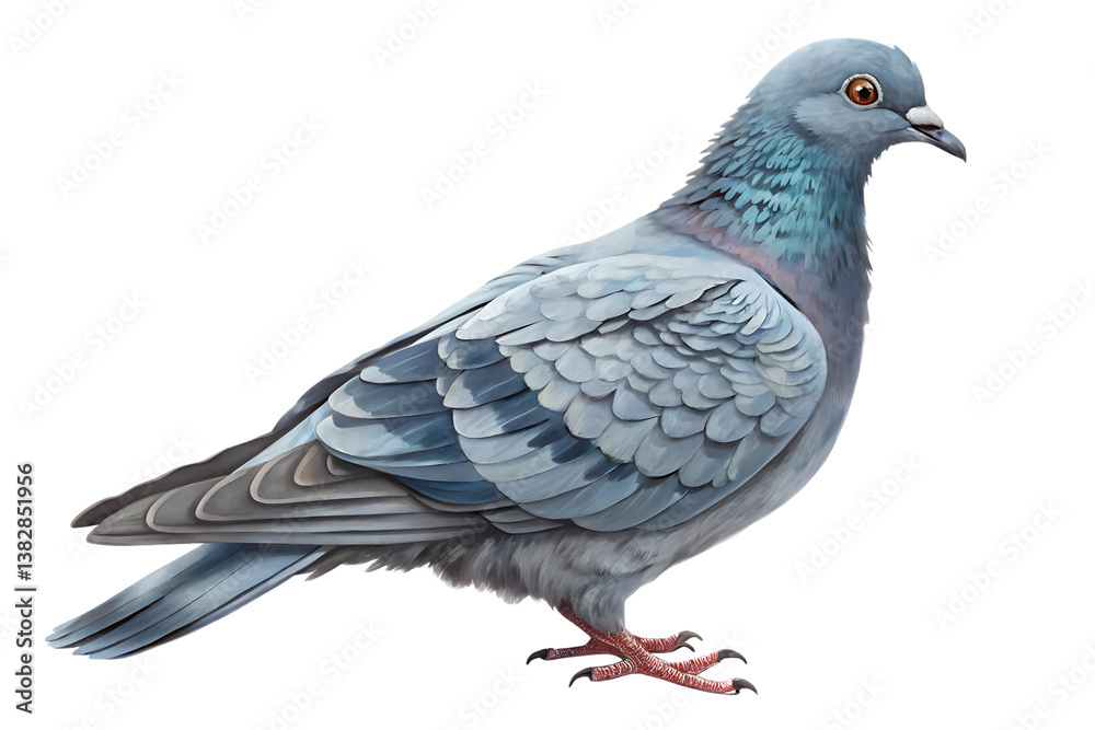 Realistic Grey Pigeon Side View – High-Quality PNG Image Isolated on Transparent Background Realistic Grey Pigeon Side View – High-Quality PNG Image Isolated on Transparent Background