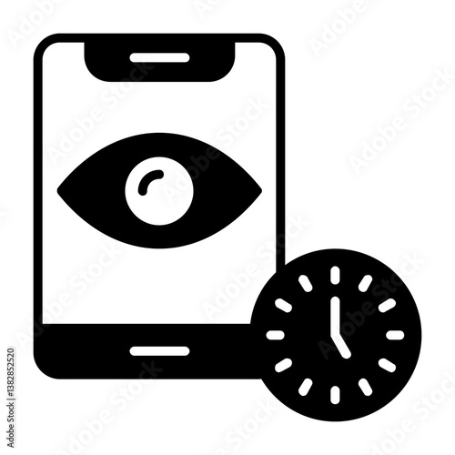 Screen timeout Solid Style Icon