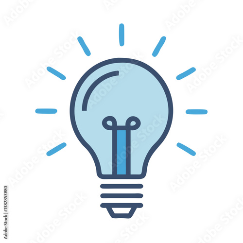  Stylish Lightbulb Icon Design