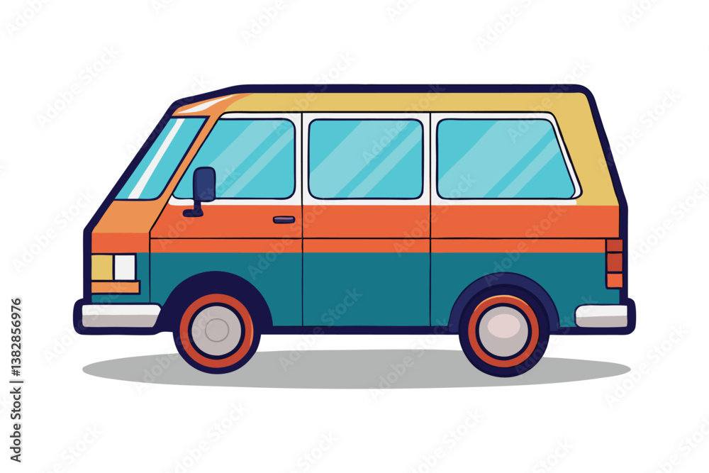 A vector illustration of Minivan vehicle on white background
A vector illustration of Minivan vehicle on white background