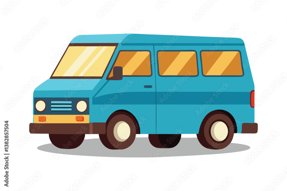A vector illustration of Minivan vehicle on white background
A vector illustration of Minivan vehicle on white background