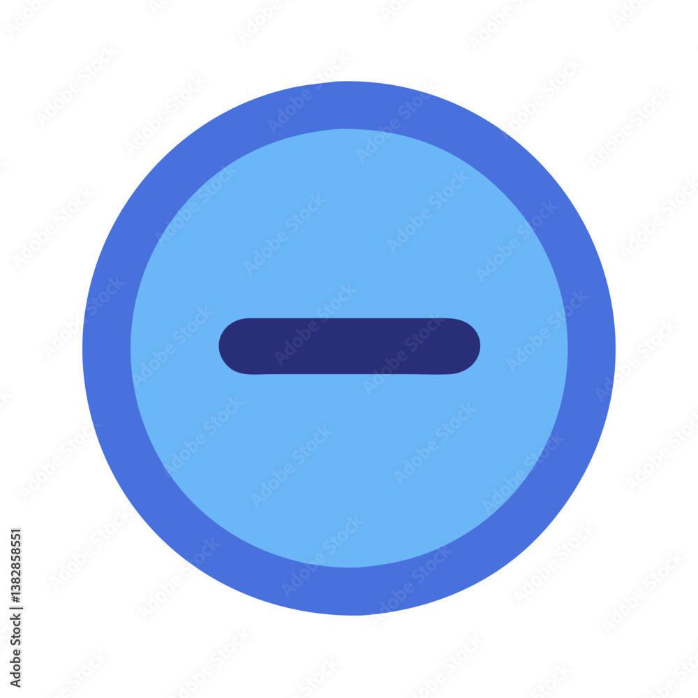Mathematical Minus Icon for Calculations Mathematical Minus Icon for Calculations
