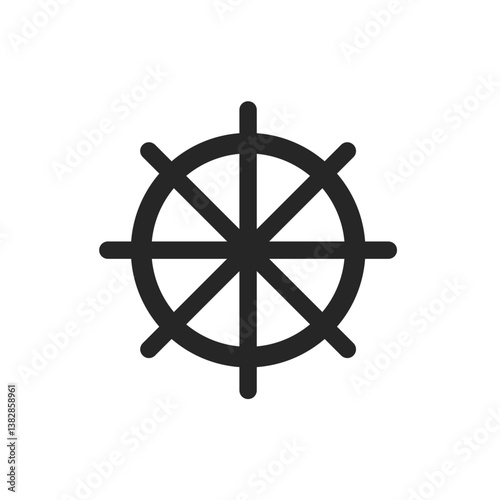 Ship Wheel Icon