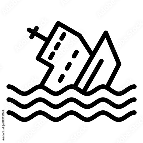 Ship Sinking Icon