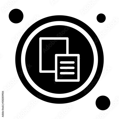 Paste Button Solid Style Icon