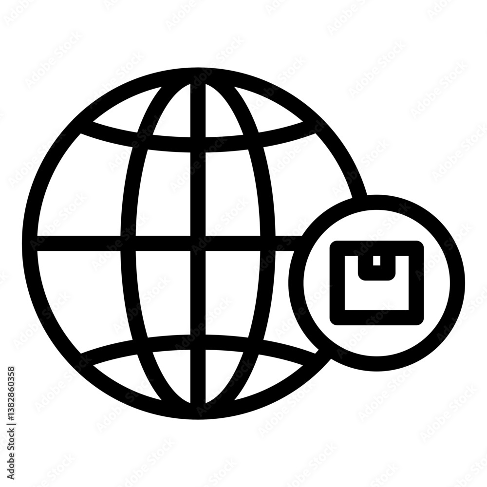 Worldwide Shipping Icon Worldwide Shipping Icon