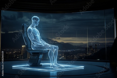 A performance review where employees are rated based on the size of their glowing auras