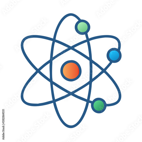  Scientific Atom Icon for Education
