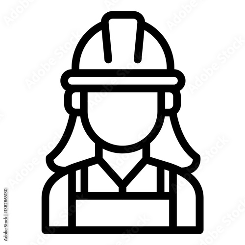 Worker Female Icon