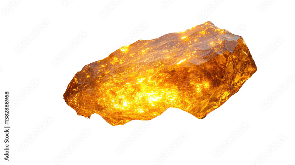 Shining Amber Gemstone: A captivating display of a translucent amber gemstone, glistening with internal fire and radiant illumination. Shining Amber Gemstone: A captivating display of a translucent amber gemstone, glistening with internal fire and radiant illumination.