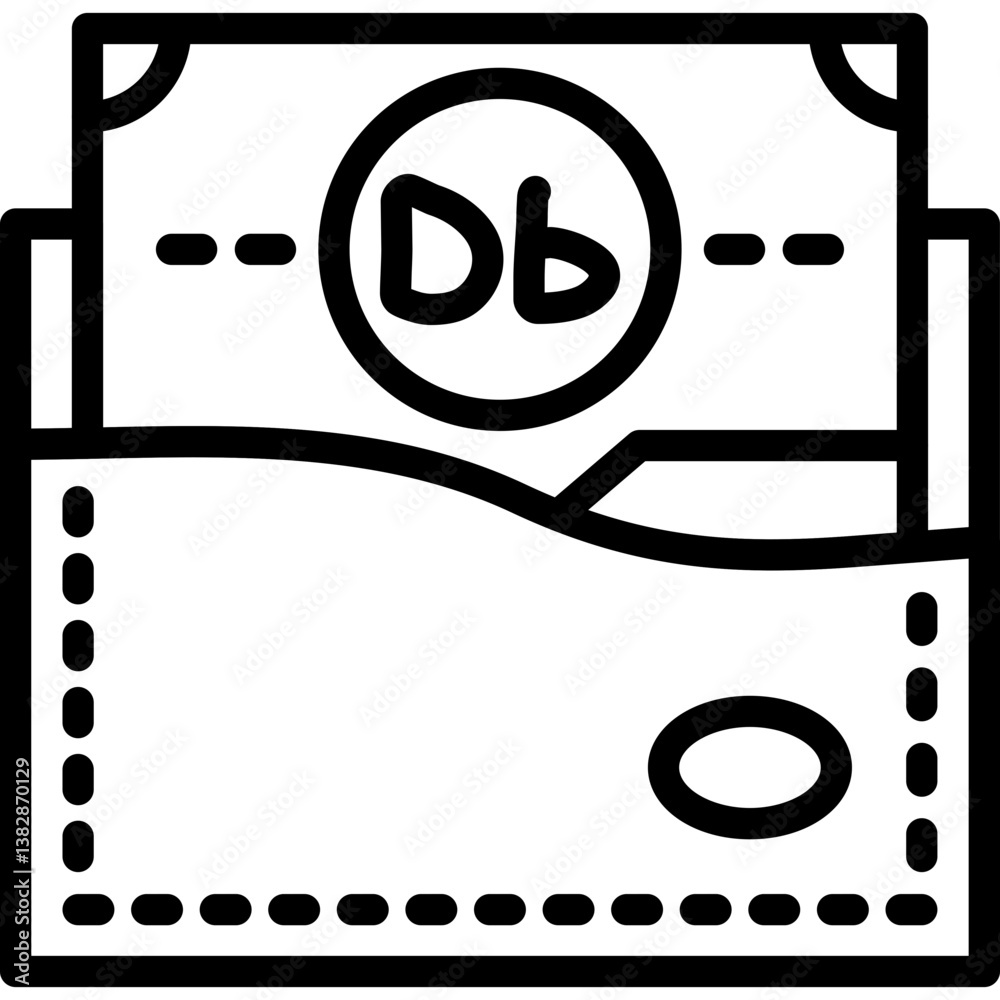 Obraz premium Sao Tome and Prince Wallet Icon