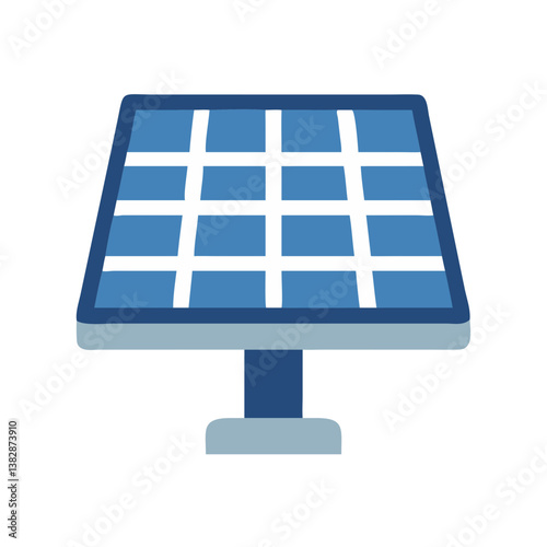  Solar Panel Icon for Renewable Energy