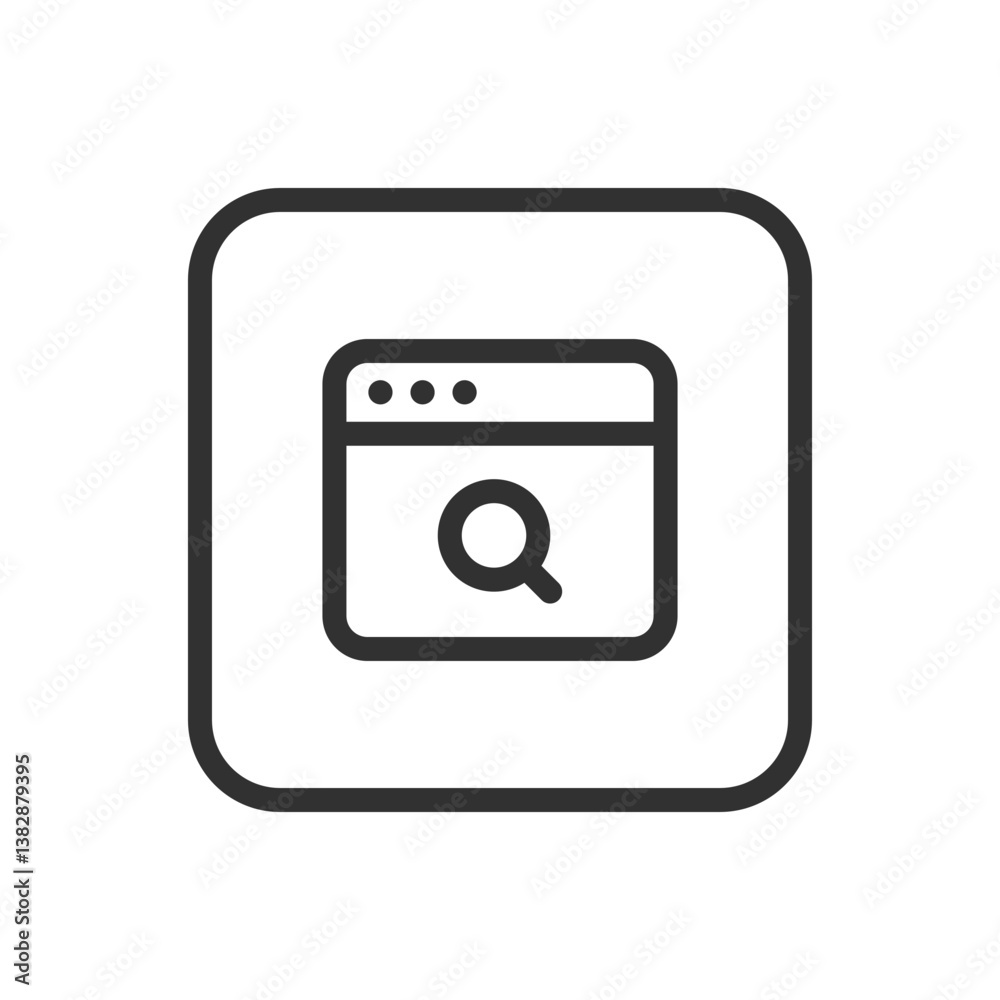 Browser Internet Web Network Search - Online Exploration and Connectivity Icon Browser Internet Web Network Search - Online Exploration and Connectivity Icon