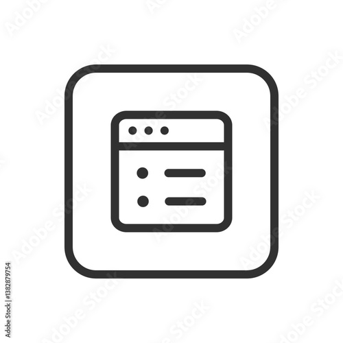 Browser Internet Web Network Window Menu - Digital Interface and Navigation Icon