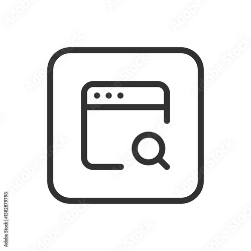 Browser Internet Web Network Window Search - Online Navigation and Exploration Icon