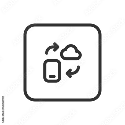 Cloud Sync Synchronize - Data Sync and Cloud Storage Icon