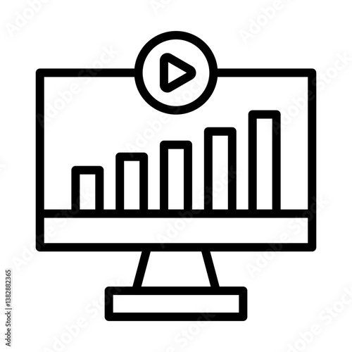 Product Demo Vector Iine Icon Design